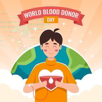 World Blood Donor Day Celebration vector