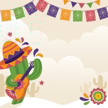 CInco De Mayo Festival Background vector