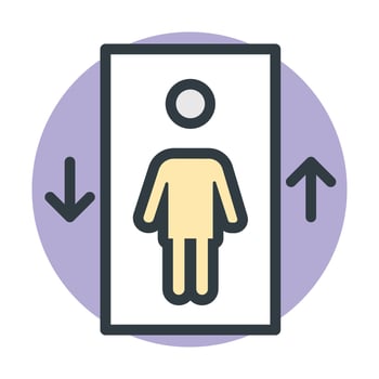 Trendy Elevator Concepts vector