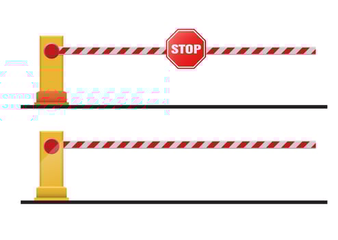 automatic parking gate barrier vector