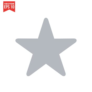 star icon vector on a white background