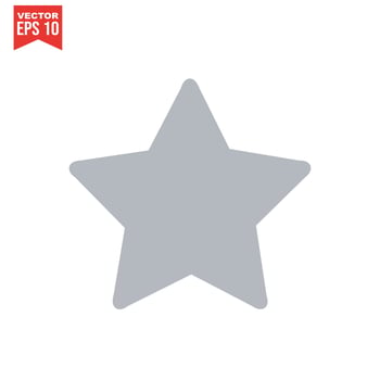 star icon vector on a white background