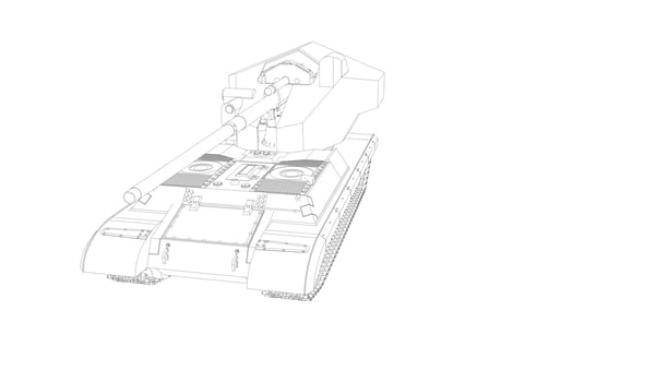 line art of military tanks vector