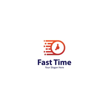 Fast time business icon sign symbol logo vector