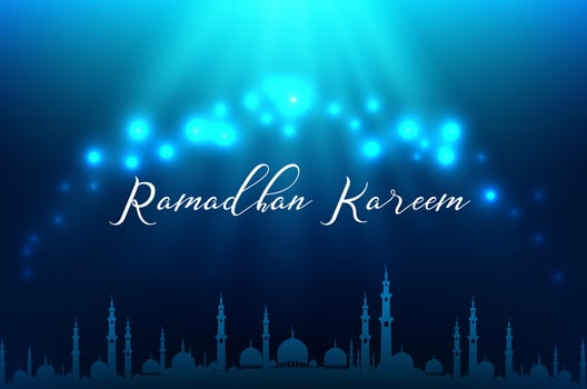 Vector illustration of Ramadhan kareem muslim