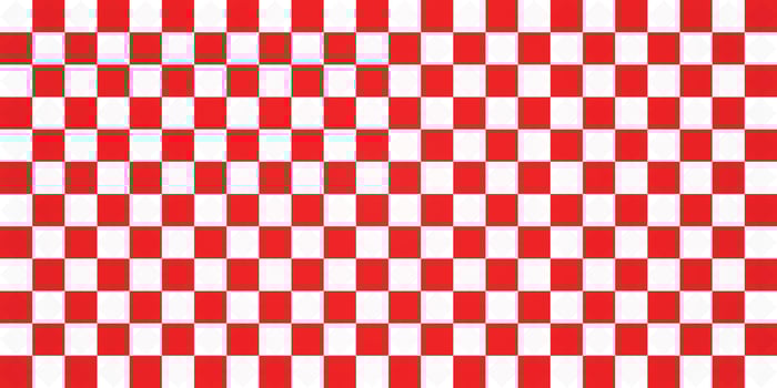 Plaid fabric textile fashion red and white colorful square chessboard block mosaic wallpaper abstract background pattern seamless vector illustration