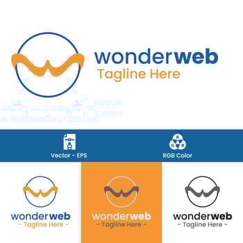 letter W logo vector