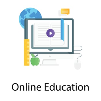 A vector of online education, online book