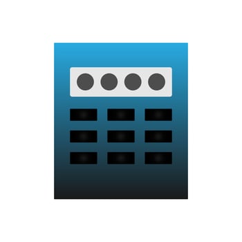 Passcode Icon, flat design icon vector