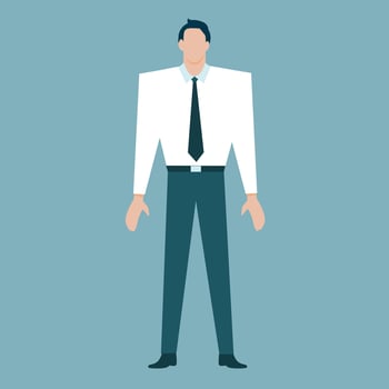 Business man working. vector