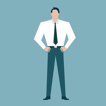 Business man working. vector