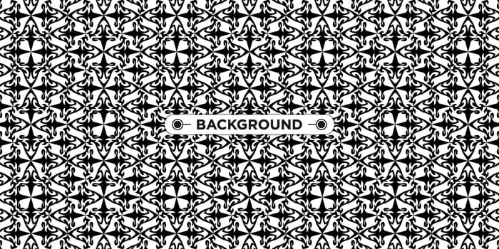 background pattern seamless ethnic geometric black and white vector