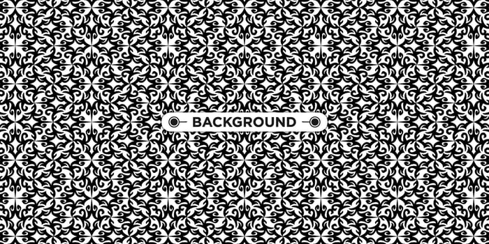 background pattern seamless ethnic geometric black and white vector