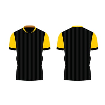 sport jersey uniform mockup front back vector