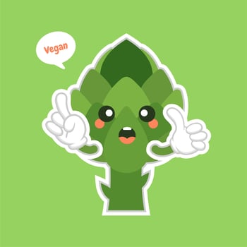 cute and kawaii artichoke Cartoon Vegetable Food Character Emoji Vector Illustration. healthy food, nutrients, diet. Vitamins and minerals. Health benefits of vegetable. Funny character.
