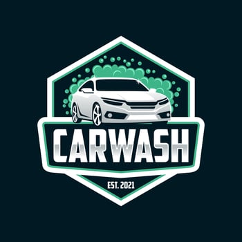 Car wash logo design vector Template
