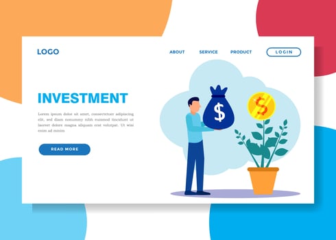 Illustration vector graphic cartoon character of business growth