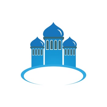 Ramadan kareem mosque vector