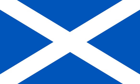 Flag of Scotland. Official colors and proportions. National Scotland flag. vector