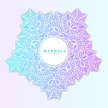 beautiful gradient mandala vector for design