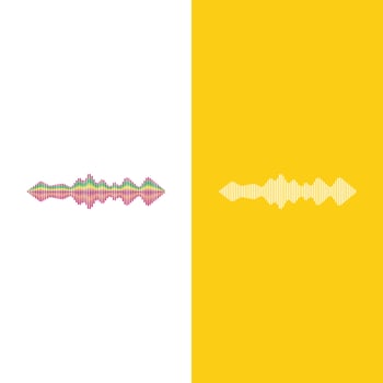 Sound waves vector illustration design