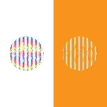 Sound waves vector illustration design
