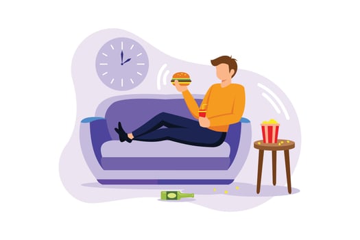 Passive lifestyle illustration exclusive design vector