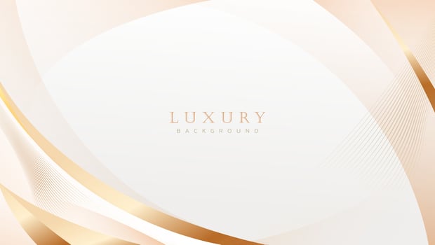 Abstract luxury gold background. Modern golden line wave design template. Premium soft cream with elegant geometric banner vector illustration