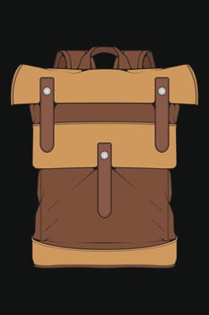 Vector Colorful Backpacks. Backpacks for schoolchildren, students, travellers and tourists. Back to School rucksack flat vector illustrations isolated on white.