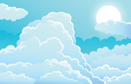 Blue Sky Background vector