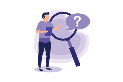 FAQ illustration exclusive design inspiration vector