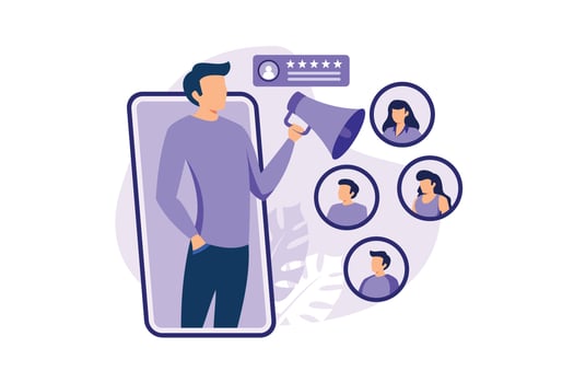 Brand Advocate illustration exclusive design inspiration vector