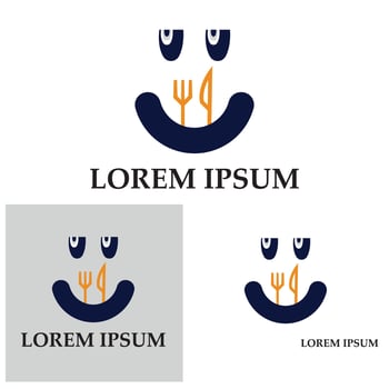 fork and spoon restaurant logo vector template