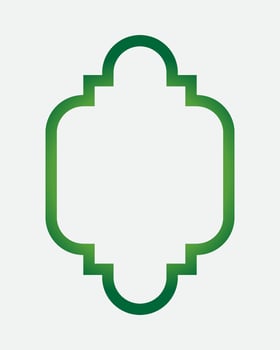 Islamic border frame vector