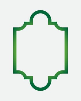 Islamic border frame vector