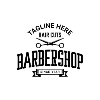BARBERSHOP LOGO BLACK vector
