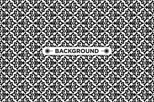 background black seamless pattern with unique ethnic texture vector