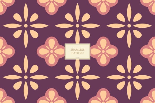 COLORFUL BATIK PATTERN WITH SIMPLE SHAPES. BATIK SEAMLESS PATERN VECTOR
