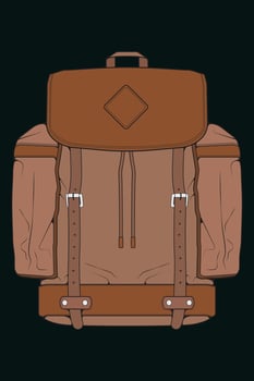 Vector Colorful Backpacks. Backpacks for schoolchildren, students, travellers and tourists. Back to School rucksack flat vector illustrations isolated on white.