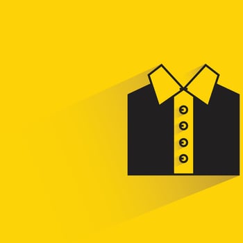 shirt yellow background illustration vector