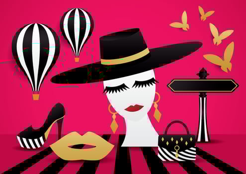Vector file. fashion visual merchandising