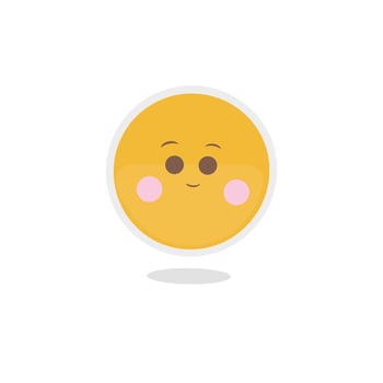 Cute emoji hand drawn illustration free vector