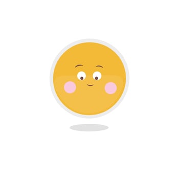 Cute emoji hand drawn illustration free vector