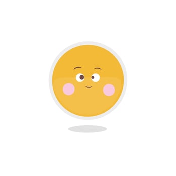 Cute emoji hand drawn illustration free vector