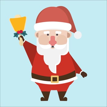 Santa clause character. vector