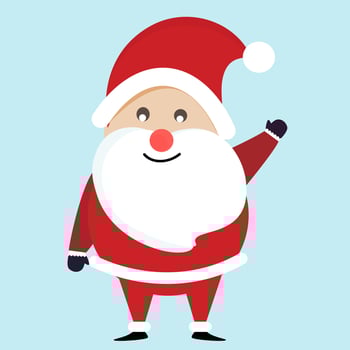 Santa clause character. vector