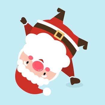 Santa clause character. vector