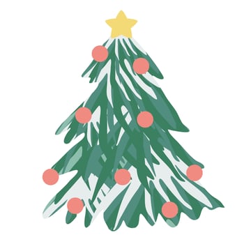 Christmas tree vector design.