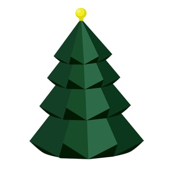 Christmas tree vector design.