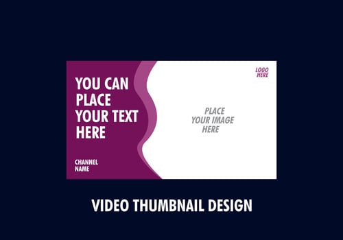 full color of video thumbnail vector